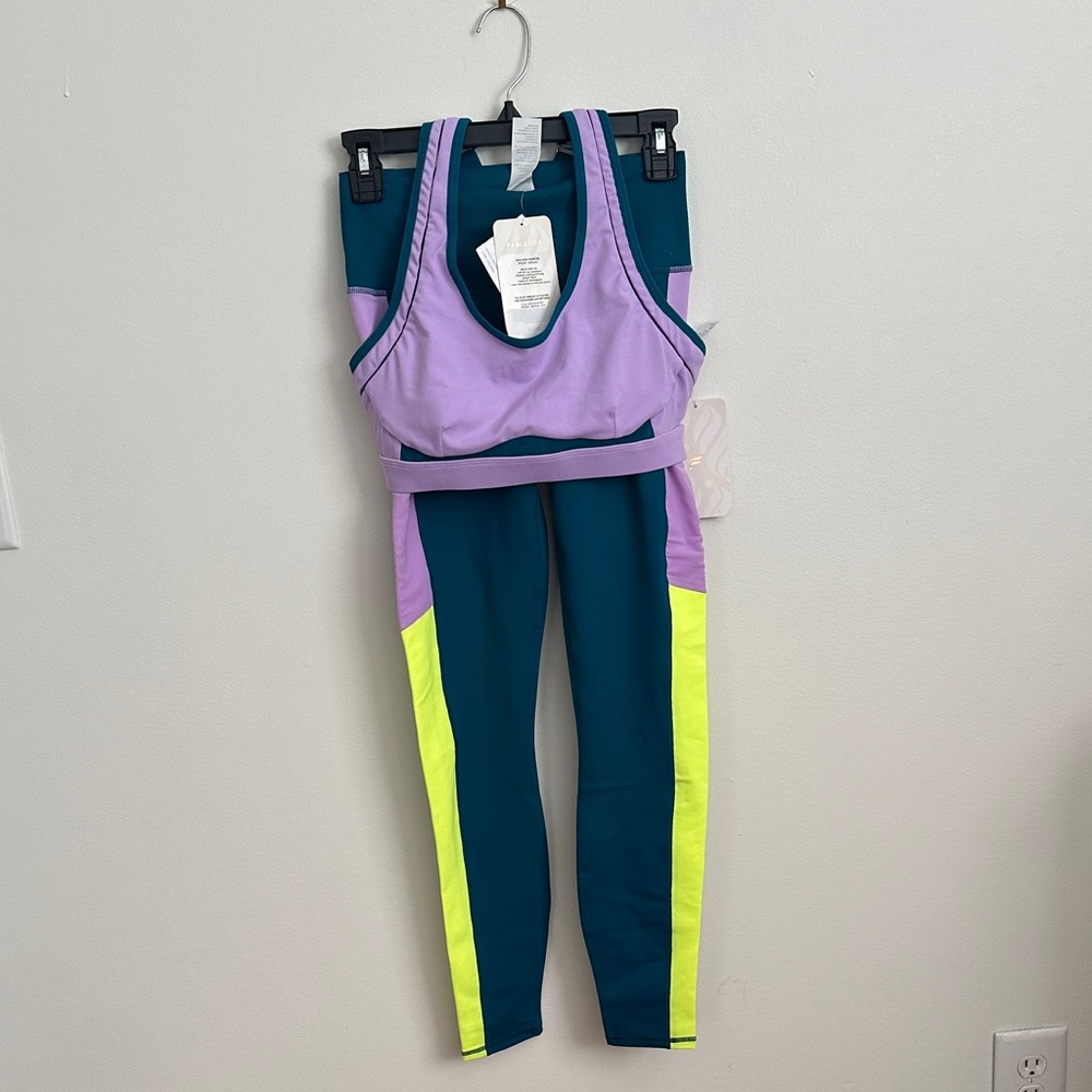 Fabletics Teal and Purple Set